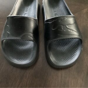 Lacoste Black Slide Sandals